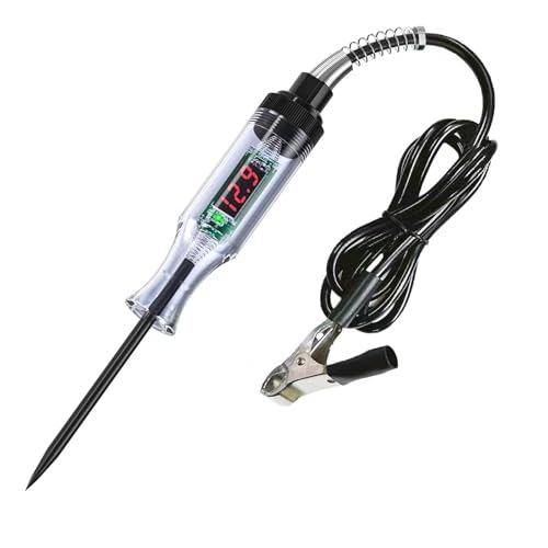 Neue Auto Lkw Spannung Circuit-Tester 6V 24V Werkzeuge diagnose Sonde Test Stift Glühbirne Elektrische Mess stift(Black) von AYJYZHIAG