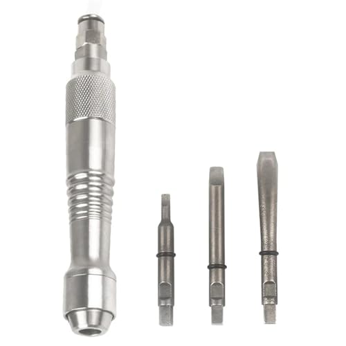 Pneumatische Schaufel Luftmeißel Kommerzielle Carving Vibrierende Schaufeln Pneumatische Meißel Micro Air Flux Chipper(Set 1) von AYJYZHIAG