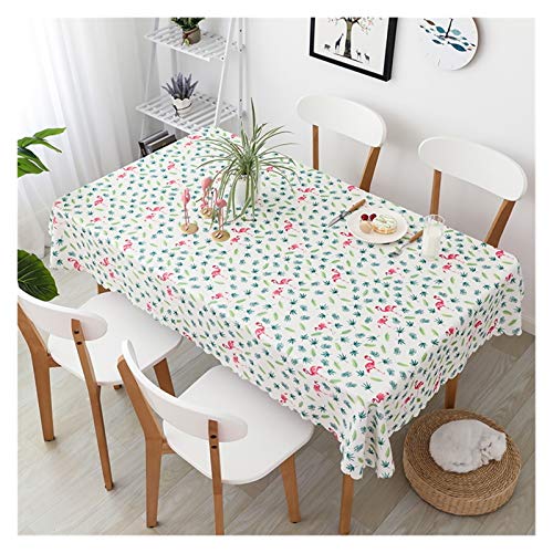 Tischdecke,Table Cloth Leinen Baumwolle Tischdecke Nordic Ins Home Modern Einfache Esstisch Cover Rechteckige Kaffee Tee Party Dekorationen Tischtuch (Color : HLN, Size : 120x160cm) von AYKANING