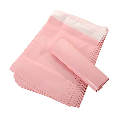 Versandtaschen,Versandbeutel 100 Pcs Mailers Pink Translucent Courier Packing Bags Letter SuppliesWaterproof Bags Material Envelope Mailer Postal Mailing(Color:17X30cm) von AYKANING