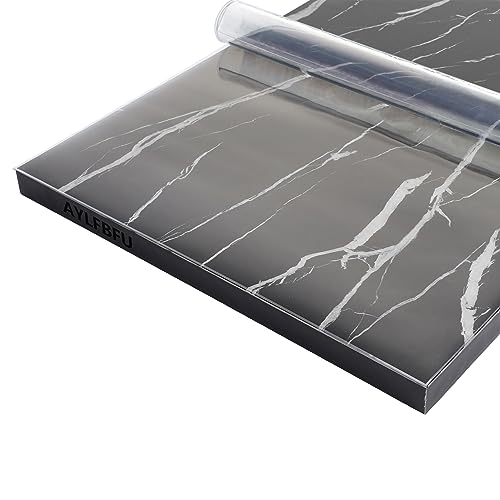 AYLFBFU Transparent Tischfolie Rechteck 90x165cm, Hautfreundlich, 65°-Fasenschutz, Schreibtischauflage Verschiedene Größen, Optional, Unterlage Schreibtischstuhl zum Abendessen-Picknick, 1.5mm AYLFBFU Transparent Tischfolie Rechteck 90x165cm, Hautfreundlich, 65°-Fasenschutz, Schreibtischauflage Verschiedene Größen, Optional, Unterlage Schreibtischstuhl zum Abendessen-Picknick, 1.5mm von AYLFBFU
