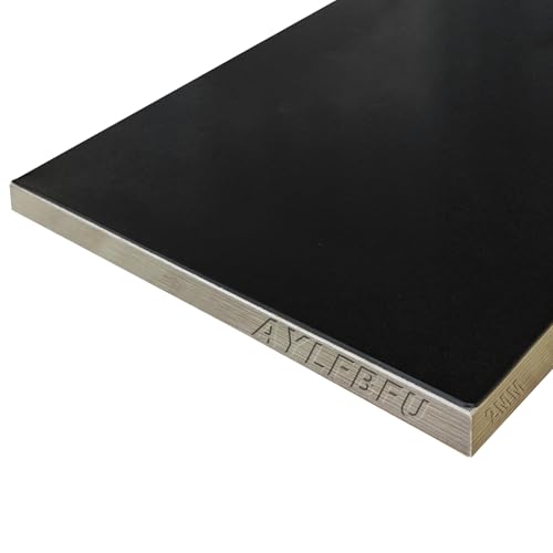 Tischfolie Nach Maß 40x75cm, Schmutzabweisend, Kunststoff Matt-Oberfläche 2mm Schwarz Rechteckig Wasserabweisende Tischdecke, Wiederverwendbar Tischauflage für stilvolle Tischdekoration zu Hause von AYLFBFU