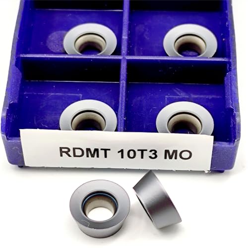 10 stücke Hartmetalleinsatz RDMT10T3 CNC-Drehwerkzeug RDMT1204 Wendefräser MO LINN for Gehärteten Stahl Edelstahl RDMT10T3 1204(RDMT10T3 MO LINN) von AYLFGSMG