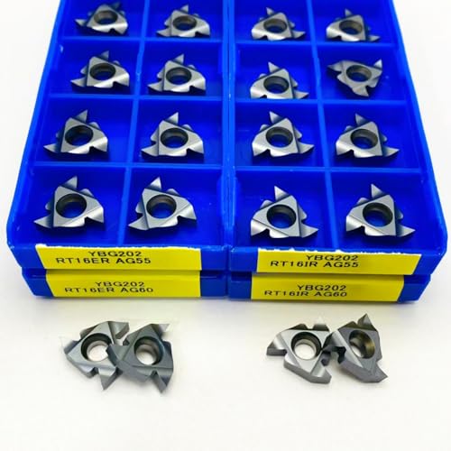 10PCS RT16ER AG60 YBG202 16ER AG55 16IR AG55 RT16IR Harte Legierung Gewinde Klinge Mit Interne Gewinde Externe Gewinde(RT16ER AG55 YBG202) von AYLFGSMG