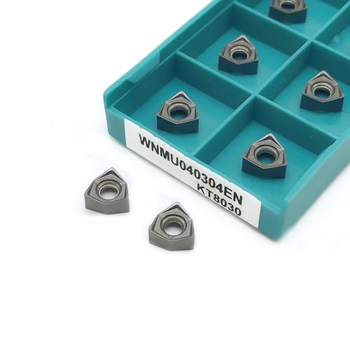 10PCS WNMU040304EN KT8030 KT8060 Hartmetalleinsatz doppelseitige Fräser CNC Werkzeuge WNMU040304 Schneidwerkzeug(WNMU040304EN KT8030) von AYLFGSMG