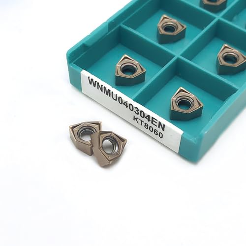 10PCS WNMU040304EN KT8030 KT8060 Hartmetalleinsatz doppelseitige Fräser CNC Werkzeuge WNMU040304 Schneidwerkzeug(WNMU040304EN KT8060) von AYLFGSMG