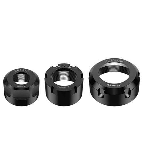 AYLFGSMG 1 Stück CNC ER OzNut Spannzange Porca Er8 ER11 ER16 ER20 ER25 ER40 Er32 Um/M/A Mutter Sk10 Sk06 Ger16 Ger20 Oz20 Isoer16ms Oz25 Spannzangenmutter(ER8-M (M10-0.75)) von AYLFGSMG