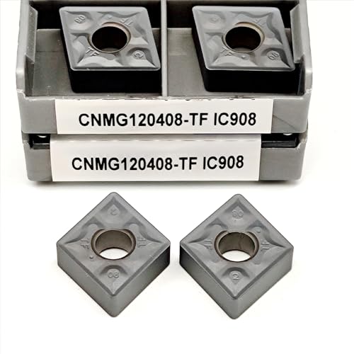 AYLFGSMG 10PCS CNMG120408 TF IC907 Klinge Drehen Werkzeug Hohe Qualität CNC Drehmaschine Schneiden Teile CNMG 120408 Hartmetall Einfügen(CNMG120408 TF IC908) von AYLFGSMG