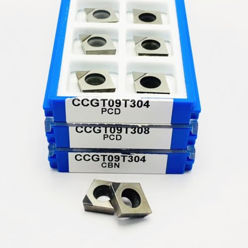 CCGW09T304 PCD CCGW09T302 PCD CCGW09T308 PCD Dimamond PCD CNC-Einsätze Latte-Schneidwerkzeuge Kupfer-Aluminium, CBN-gehärteter Stahl(CCGW09T304-PCD,10PCS) von AYLFGSMG
