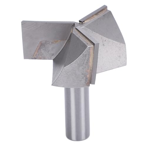 3-schneidiges Hartmetall-Nutwerkzeug, Flachtrimmer-Bodenfräser, 12 X 50, Fräser aus YG8-Legierung mit 45 Kohlenstoffstahlkörper, Ideal für Flache Platten von AYNEFY