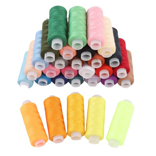 AYNEFY 30 Farben Nähgarn, Polyester 250 Yards Spulen für Handnähen und Modekleidung, Langlebig mit Hoher Festigkeit und Farbbeständigkeit, Organisiert und Einfach zu Verwenden AYNEFY 30 Farben Nähgarn, Polyester 250 Yards Spulen für Handnähen und Modekleidung, Langlebig mit Hoher Festigkeit und Farbbeständigkeit, Organisiert und Einfach zu Verwenden von AYNEFY