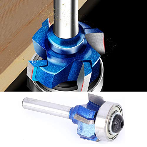 AYNEFY 8 Mm / 0,3 Zoll Zementiertes Carbid-Rundmahlen-Schnittwinkelschneider, 4-Zahn-Router-Bit für Elektroschneider, (Vierschnitte-Randversiegelungsmesser 8xr3) von AYNEFY