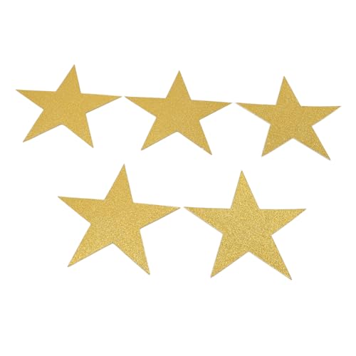 AYNEFY Gold Stars Ausschnitte, 50pcs Glitter Star Papierausschnitte Doppelseitige Sterne Dekoration Ausschnitte Papierwanddekor für Bulletin Board Klassenzimmer Hochzeitsfeier (GOLD) von AYNEFY