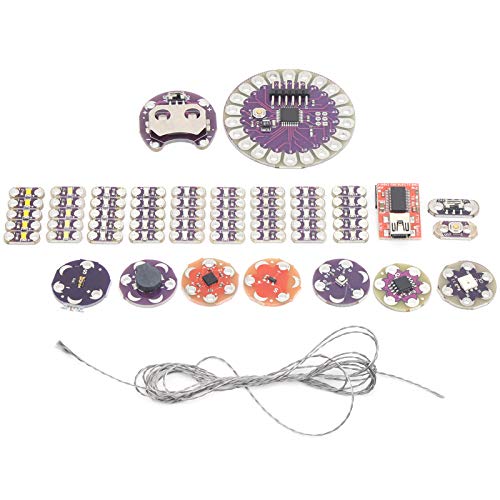 Elektronik-Starter-Set, Elektronisches Nähset für Lilypad, Entdecken Sie Elektronisches Nähen und Textilien mit Leitfähigem Fadenset von AYNEFY