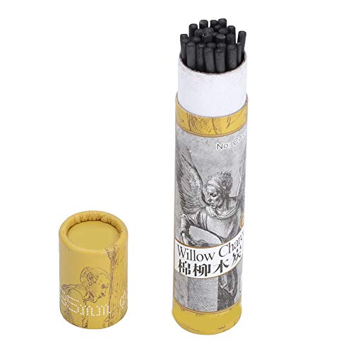 Natürliche Zeichenkohle, 25 Stück Charcoal Sticks Vine Kohlestift Kohlestifte Schwarzer Kohlestift Zeichenkohlestift Künstler-Zeichenwerkzeuge Skizzenstift Zum Zeichnen Natürliche Zeichenkohle, 25 Stück Charcoal Sticks Vine Kohlestift Kohlestifte Schwarzer Kohlestift Zeichenkohlestift Künstler-Zeichenwerkzeuge Skizzenstift Zum Zeichnen von AYNEFY