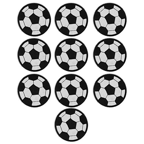 Stickerei Patches, 10 Stück Fußball Stickerei Patches Rucksack Kleidung Zubehör Patch Aufkleber Abzeichen Stickerei Handarbeit Nähprojekte DIY Stickerei Patches, 10 Stück Fußball Stickerei Patches Rucksack Kleidung Zubehör Patch Aufkleber Abzeichen Stickerei Handarbeit Nähprojekte DIY von AYNEFY