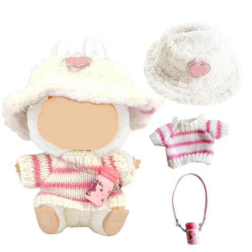 AYNKH Bekleidung für 17cm Plüsch, Puppen Zubehör, Kuscheltier Kleidung Outfit nur Bekleidungs zubehör für 17cm Plush Pullover Pullover Hoodie Kleidung DIY Kinder Geschenke AYNKH Bekleidung für 17cm Plüsch, Puppen Zubehör, Kuscheltier Kleidung Outfit nur Bekleidungs zubehör für 17cm Plush Pullover Pullover Hoodie Kleidung DIY Kinder Geschenke von AYNKH