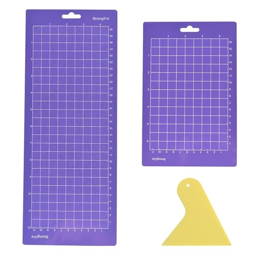 AYNKH Schneidematte, 2 Größen, mit Schaber für Cricut, alternatives Zubehör, rutschfest und langlebig, von feinem Papier bis hin zu schwereren Spezialmaterialien von AYNKH