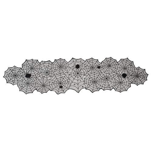 AYOrpeg Halloween Spinnennetze Tischläufer Schwarz Halloween Deko Gruseliges Party Tischläufer Spitze Spukhaus Decoration Für Halloween(C,Einheitsgröße AYOrpeg Halloween Spinnennetze Tischläufer Schwarz Halloween Deko Gruseliges Party Tischläufer Spitze Spukhaus Decoration Für Halloween(C,Einheitsgröße von AYOrpeg