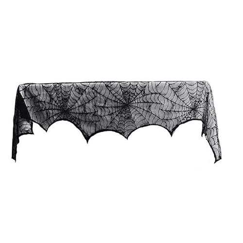 Halloween Tischdeko Tischläufer Spinnennetze Spinnen Dekoration Tischdecke Halloween DekoTischdecke Spitze Kaminschal Schals(Schwarz,Einheitsgröße Halloween Tischdeko Tischläufer Spinnennetze Spinnen Dekoration Tischdecke Halloween DekoTischdecke Spitze Kaminschal Schals(Schwarz,Einheitsgröße von AYOrpeg