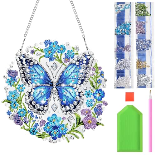 AYSYR Diamond Painting Anhänger,Diamond Painting Erwachsene Schmetterling,Diamonds Paint Fensterbilder 5D mit Kette,für DIY Bastelarbeiten,Raumdekoration und Eingang Decor AYSYR Diamond Painting Anhänger,Diamond Painting Erwachsene Schmetterling,Diamonds Paint Fensterbilder 5D mit Kette,für DIY Bastelarbeiten,Raumdekoration und Eingang Decor von AYSYR