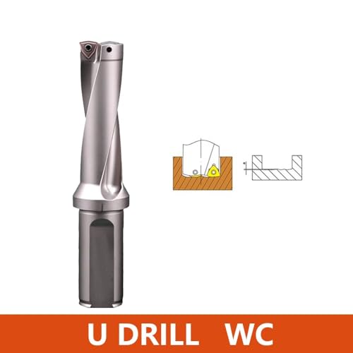 1pc Serie U Bohrer Metall Bohrer Bits 10mm-40mm Tiefe 2D 3D 4D D10-D40 Wende CNC wasser Maschinen Drehmaschinen Einsatz WCMT(C25-D15-WC03,2D no insert) von AYTHSMYG