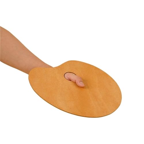 AYWTIUN 1 Pcs Wooden Palette,Oval and Square Solid Wood Panels,Suitable for Oil Painting,Gouache,Acrylic and Other Pigments für die malerei(Oval 20x30cm) von AYWTIUN