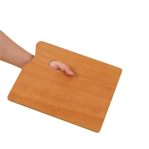 AYWTIUN 1 Pcs Wooden Palette,Oval and Square Solid Wood Panels,Suitable for Oil Painting,Gouache,Acrylic and Other Pigments für die malerei(Square 25x30cm) von AYWTIUN
