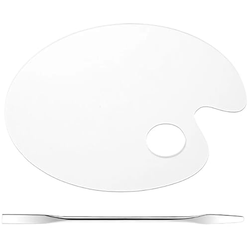 AYWTIUN 1 Set Watercolor Mixing Palette Mixing Plate Acrylic Foundation Mixing Plate with Spatulas für die malerei AYWTIUN 1 Set Watercolor Mixing Palette Mixing Plate Acrylic Foundation Mixing Plate with Spatulas für die malerei von AYWTIUN