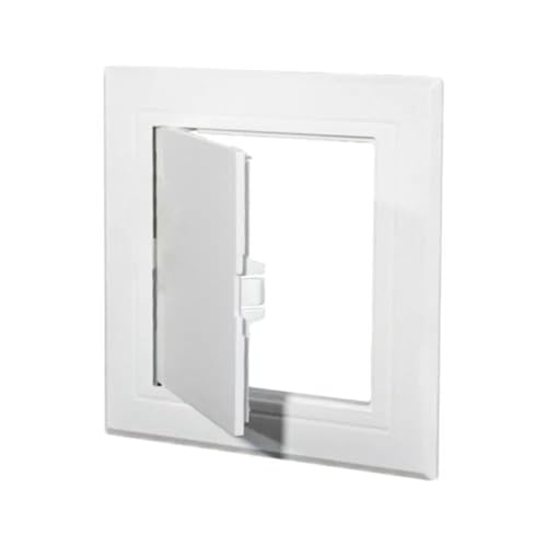 AYWTIUN 1 x Türriegel, weiß, Zugangsklappe, Tür, Kunststoff, abnehmbares Inspektionsloch, Scharnier, Zugangsklappe, Türen, Wand, Decke zur Reparatur(100x150mm) von AYWTIUN