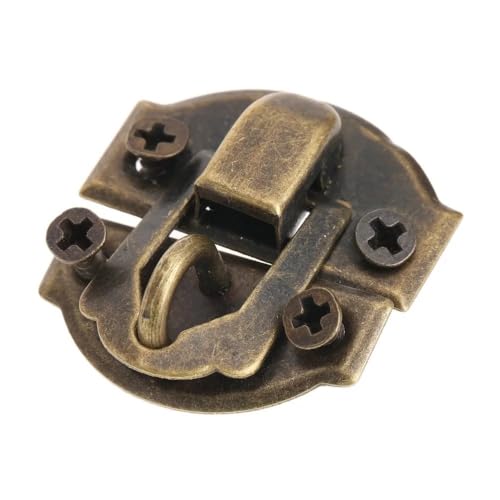 AYWTIUN 12 Stück antikes Metallschloss 29 x 27 mm Holzschmuckschatulle dekoratives Vorhängeschloss Schließbügel Riegel mit Schrauben Möbelbeschläge für Schloss AYWTIUN 12 Stück antikes Metallschloss 29 x 27 mm Holzschmuckschatulle dekoratives Vorhängeschloss Schließbügel Riegel mit Schrauben Möbelbeschläge für Schloss von AYWTIUN