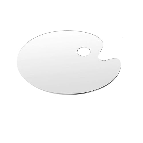 AYWTIUN Acrylic Clear Paint Tray Drawing Supplies Transparent Paint Palettes Gouache Oval Pigment Pallet Acrylic Paint Palette für die malerei(S) von AYWTIUN