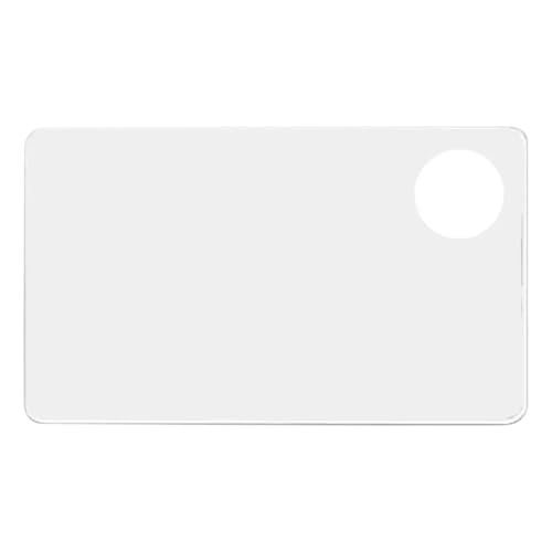 AYWTIUN Color Paint Palette Palette Reusable Mix Durable Clear Pigment Mixing Plate with Finger Hole für die malerei(M Square) von AYWTIUN