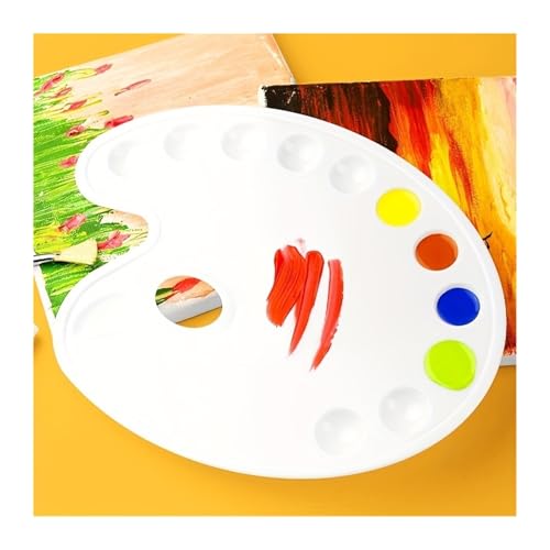 AYWTIUN Elliptical Pigment Color Palette Hand Drawn Art Watercolor Watercolor Watercolor Powder Color Palette Plastic Color Palette für die malerei AYWTIUN Elliptical Pigment Color Palette Hand Drawn Art Watercolor Watercolor Watercolor Powder Color Palette Plastic Color Palette für die malerei von AYWTIUN