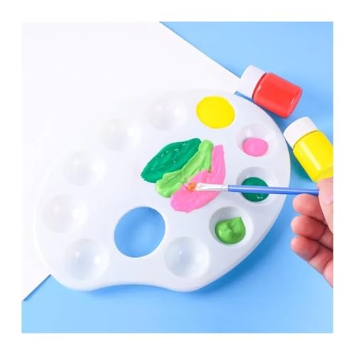 AYWTIUN Oval Color Palette with Thumb Holes Watercolor Gouache Palette Watercolour Palette für die malerei AYWTIUN Oval Color Palette with Thumb Holes Watercolor Gouache Palette Watercolour Palette für die malerei von AYWTIUN