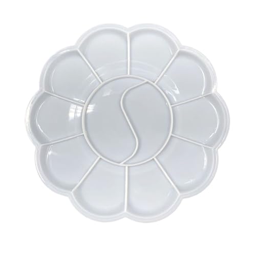 AYWTIUN Pigment Tray Alternatives Paint Supply Round Palette Art Paint Tray Plastic Palette Watercolor für die malerei(Style2) von AYWTIUN