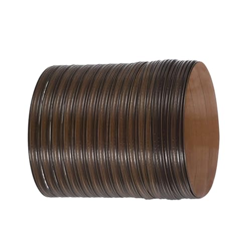 Peddigrohr Flechtmaterial, 8mm Flache Kunststoff Rattan, Wasserdicht PE Geflecht, Rolle 500g=70m für Stricken Handgemachtes Kunsthandwerk (Flache, Braun) von AYYDS