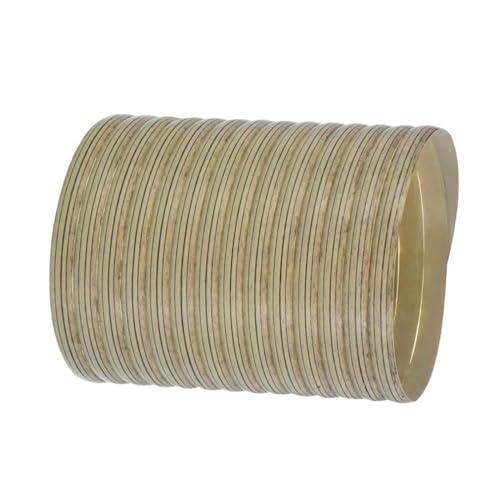 Peddigrohr Flechtmaterial, 8mm Flache Kunststoff Rattan, Wasserdicht PE Geflecht, Rolle 500g=70m für Stricken Handgemachtes Kunsthandwerk (Flache, Helles Holz) von AYYDS