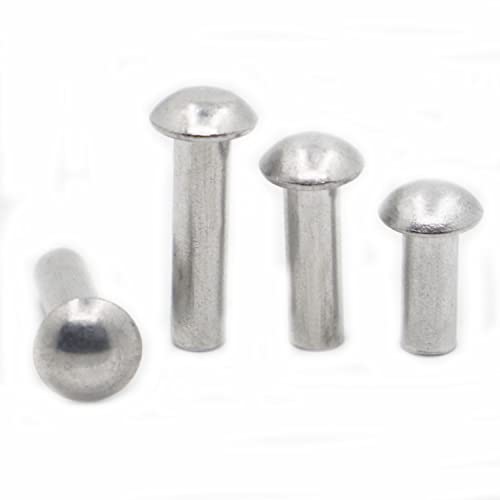 AYYSSM 10–50 Stück Rundkopfnieten M2 M2.5 M3 M4 M5 M6 M8 aus Aluminiumlegierung, solide, selbststeckende Niete(M6 10pcs,16mm) von AYYSSM