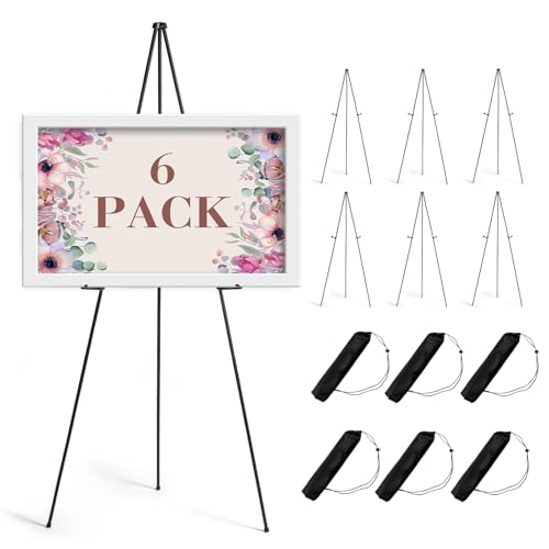AZEAM Staffelei-Ständer für Schilder, tragbare Staffelei zum Malen, faltbar, schwarz, Metall, Staffelei, Posterhalter, verstellbarer Schilderständer für Ausstellung, Hochzeit, Kunst, Poster, 160 cm AZEAM Staffelei-Ständer für Schilder, tragbare Staffelei zum Malen, faltbar, schwarz, Metall, Staffelei, Posterhalter, verstellbarer Schilderständer für Ausstellung, Hochzeit, Kunst, Poster, 160 cm von AZEAM
