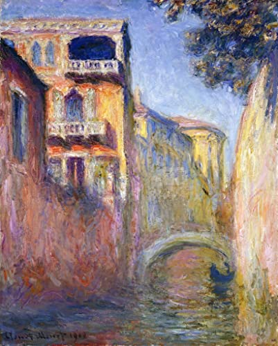 Bilder kunst leinwand Kunstdruck Leinwandbild Ölgemälde Le Rio de la Salute von Claude Monet für Wanddekoration 60x90cm von AZENZI