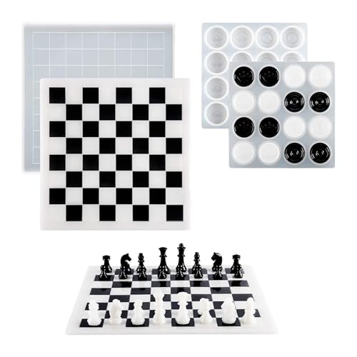 18 pcs Harzschach -Set -Formen, in voller Größe 3D -Schach -Silikonformen, Schachformen für Harzguss, lustige Schachformen für Epoxidharz, sicheres Silikon -Schachharzform -Set 18 pcs Harzschach -Set -Formen, in voller Größe 3D -Schach -Silikonformen, Schachformen für Harzguss, lustige Schachformen für Epoxidharz, sicheres Silikon -Schachharzform -Set von AZIDWERYQ