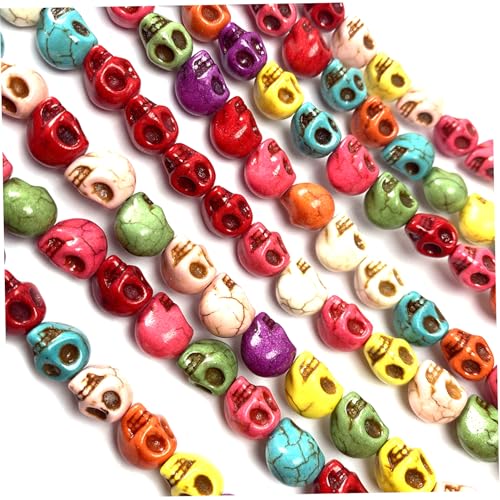 20 Stcs Bunte Schädelperlen Schmuck, die geschnitzte Perlen herstellen, mischen Farbe 9, 5x12mm Schädel 20 Stcs Bunte Schädelperlen Schmuck, die geschnitzte Perlen herstellen, mischen Farbe 9, 5x12mm Schädel von AZIDWERYQ