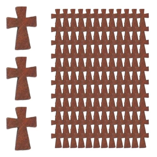 200pcs kleine Holzkreuze, Mini -Kreuzungs -Perlen -Masse mit Löchern, Vintage -Anhänger Charme für Party bevorzugt DIY Crafts Schmuck, die kleine Holzkreuze machen von AZIDWERYQ