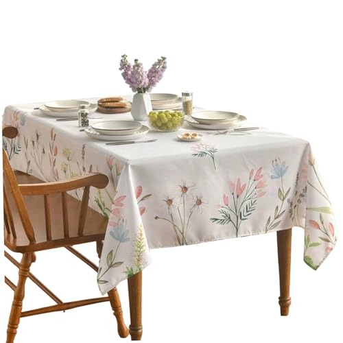 AZIDWERYQ Rechteckiger Tischtuch 55x79 wasserdichte weiche Polyester Elegantes Blumentuch für Heimparty -Picknick -Dekor von AZIDWERYQ