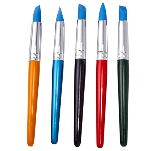 AZIDWERYQ Silikonfarbe Pinsel 5pcs 7, 2 Zoll Gummistinsel Pinsel mit unterschiedlich Form AZIDWERYQ Silikonfarbe Pinsel 5pcs 7, 2 Zoll Gummistinsel Pinsel mit unterschiedlich Form von AZIDWERYQ