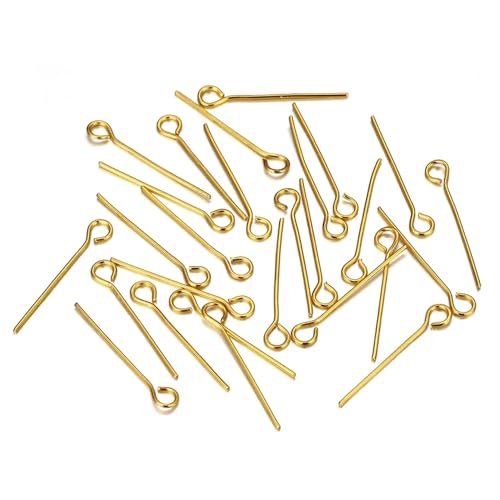 Augenstifte für Schmuck, die 100 Stück 1, 18 Edelstahl Goldstifte für Ohrring -Anhänger -Halskettenarmband machen Augenstifte für Schmuck, die 100 Stück 1, 18 Edelstahl Goldstifte für Ohrring -Anhänger -Halskettenarmband machen von AZIDWERYQ