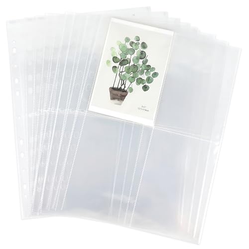 AZKEEGREY 100 Stück Klarsichtfolien Prospekthüllen A4 mit 4 Fächer für Fotohüllen Postkartenhüllen Karten, A4 Folienhüllen mit 11 Bindungslöchern 23 x 31 cm, Transparent Klarsichthüllen AZKEEGREY 100 Stück Klarsichtfolien Prospekthüllen A4 mit 4 Fächer für Fotohüllen Postkartenhüllen Karten, A4 Folienhüllen mit 11 Bindungslöchern 23 x 31 cm, Transparent Klarsichthüllen von AZKEEGREY