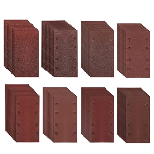 AZKEEGREY 80 Stück Schleifpapier Rechteckiges 8 Löcher, Schleifblatt Set, 93 x 185 mm Schleifpapier Klett Körnung 40/60/80/120/180/240/320/400 Zubehör Schwingschleifer für Holz Metall Farbe AZKEEGREY 80 Stück Schleifpapier Rechteckiges 8 Löcher, Schleifblatt Set, 93 x 185 mm Schleifpapier Klett Körnung 40/60/80/120/180/240/320/400 Zubehör Schwingschleifer für Holz Metall Farbe von AZKEEGREY