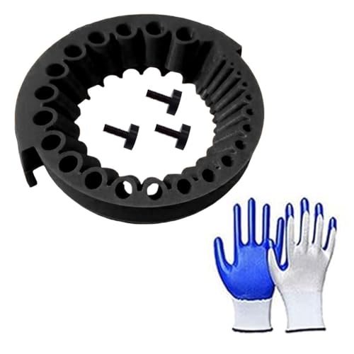 AZURAOKEY Bohrer-Schärfer mit Handschuhen, Aufsatz zum Schleifen von Bohrern, tragbarer Winkelschleifer Bohrerschärfer, großer Klingenwinkelschleifer for Bohrer von 2 bis 13 mm AZURAOKEY Bohrer-Schärfer mit Handschuhen, Aufsatz zum Schleifen von Bohrern, tragbarer Winkelschleifer Bohrerschärfer, großer Klingenwinkelschleifer for Bohrer von 2 bis 13 mm von AZURAOKEY